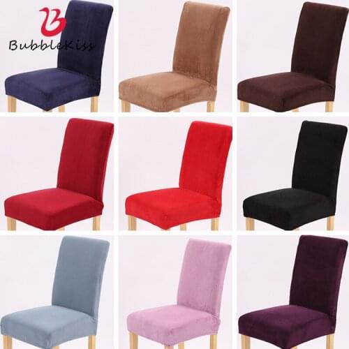 Bubble Kiss 1/2/4/6 Pcs Dining Room Chair Cover Spandex Elastic Chair Slipcover Modern Simple Chair Cover For Wedding Hotel
