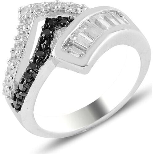 Silver 925 Sterling Zircon Stone Ring