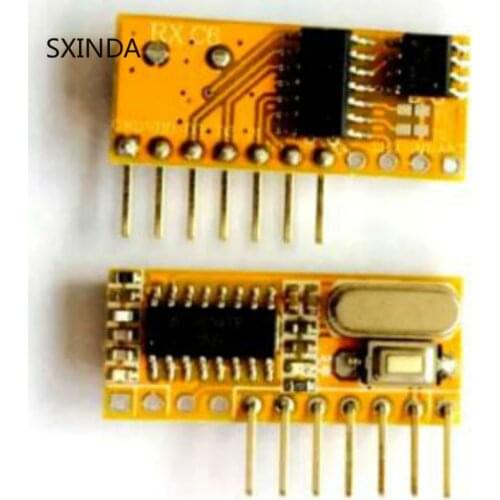 5Pcs RXC6 high anti-interference high stability super heterodyne learning with decoding receiving module 315M 433M