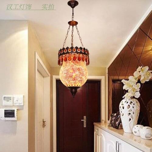 Turkish moroccan handmade lamp romantic cafe restaurant bar tree Pendant light bar Pendant lamp