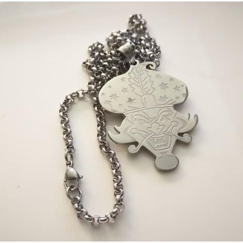 2 inches Tall With 4mm 24 inch Rolo Chain Stainless Steel Necklace Icp Insane Clown Posse Twiztid Hallowicked Rare Charms Pendan