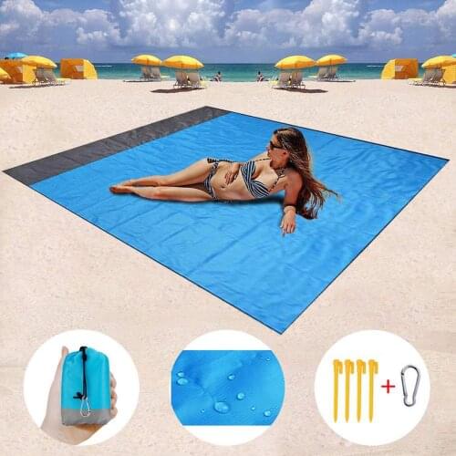 200x140cm Outdoor Portable Picnic Mat Waterproof Beach Blanket Camping Ground Mat Mattress Outdoor Camping Picnic Mat Blanket