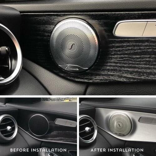 Airspeed for Mercedes Benz W205 W213 GlC AMG Accessories for Mercedes GLC Benz W205 W213 Interior Trim Door Audio Speaker Cover