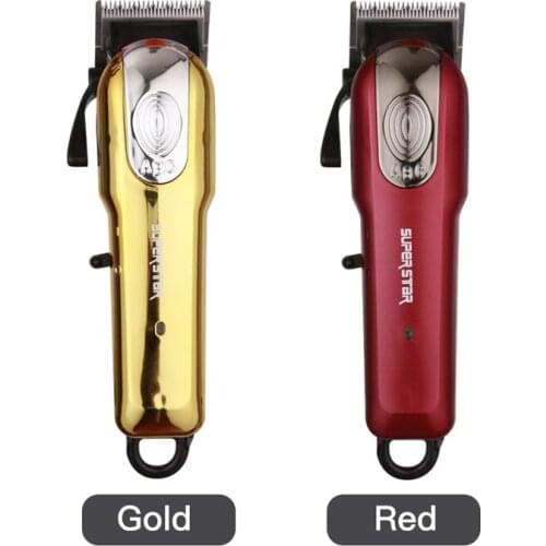 Cordless hair trimmer rechargeable hair clipper haircut machine oilhead clipper white hair carving clipper beard trimmer 12W