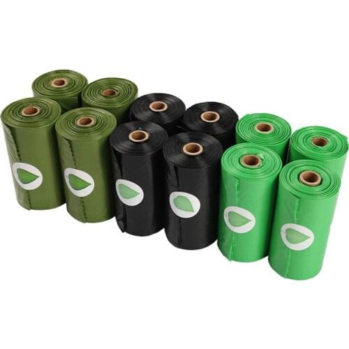 Degradable Pet Dog Waste Poop Bag With Printing Doggy Bag Degradable Pet Waste Clean Poop Bags Dog Up Clean Bag Dispenser