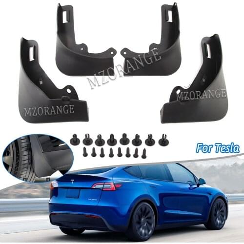 Mudflap for Tesla Model Y 2021 ABS Front Rear Mudguards Fender Mud Flaps Splash Guards No Drilling Needed Car Accessories