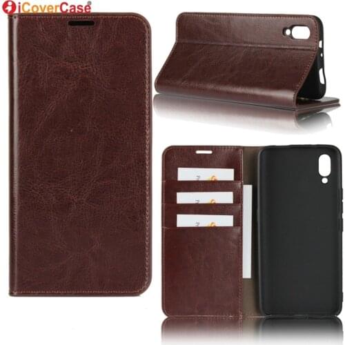 Luxury Real Genuine Leather Wallet Case For vivo NEX S Flip Cover Card slot Stand Protect Case for vivo NEX S