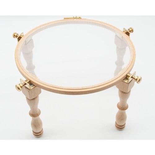 Wood Embroidery Hoop Stand DIY Handmade Cross Stitch Hoop Set Embroidery Ring Frame Portable Embroidery Tools