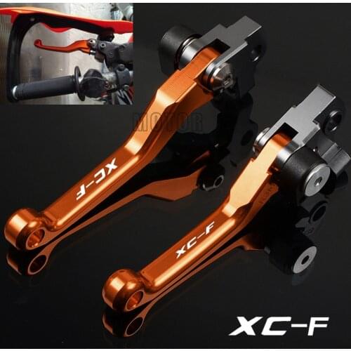 For 250XC-F/350XC-F/450XC-F/505XC-F CNC Aluminum Motorcycle Dirt Pit Bike Pivot Brake Clutch Levers 250/350/450/505 XC-F XCF