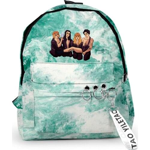 Maneskin Backpack Canvas Women Backpack Anti-theft Shoulder Bag New School Bag For Teenager Girls Boys School Backapck Female