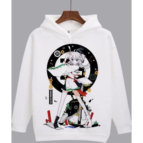 Touhou Project Cosplay Hoodies Hakurei Reimu Kirisame Marisa Cartoon Print Hoodie Winter Autumn Fleece Sweatshirts Pullover