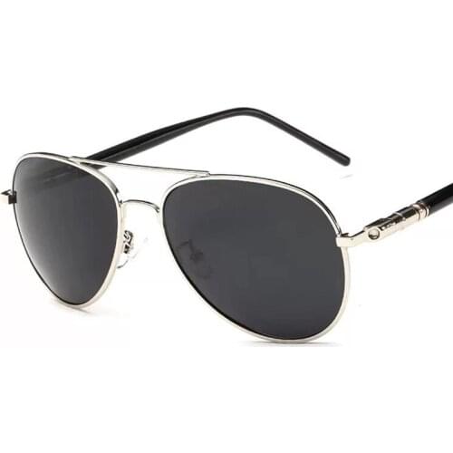 Aviation Metail Frame Quality Oversized Spring Leg Alloy Men Polarized Brand Design Pilot Male Cycling Sports Glasses Driving