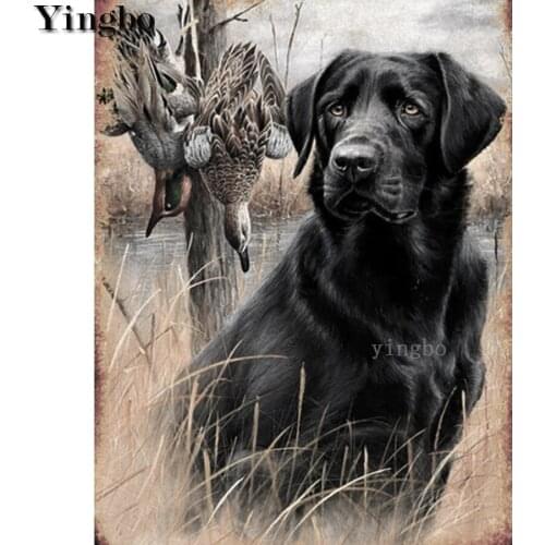 DIY 5D Diamond Painting Labrador Pet Dog Duck Full Drill Round Square Diamond Embroidery Diamond Mosaic Home Wall Decor Gift New