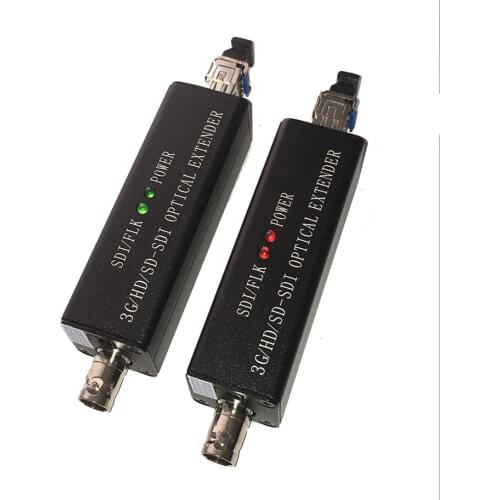 Mini SDI Video to Optical Fiber Transceiver Extension 1080P@60HZ Single-mode LC Port for 3G-SDI Optical Terminals