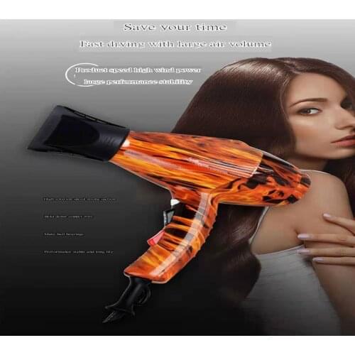 New high-end flame style net celebrity hammer hair dryer 2400 high-power dedicated salon beauty hair dryer