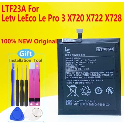New Original LTF23A 4070mAh Battery For LeEco Le Pro 3 X720 X722 X728 Cellphone + Tracking Number