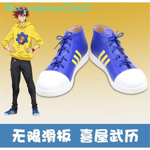 SK SK8 the Infinity Reki Kyan Cosplay Shoes Boots Game Anime Halloween RainbowCos0 W1491