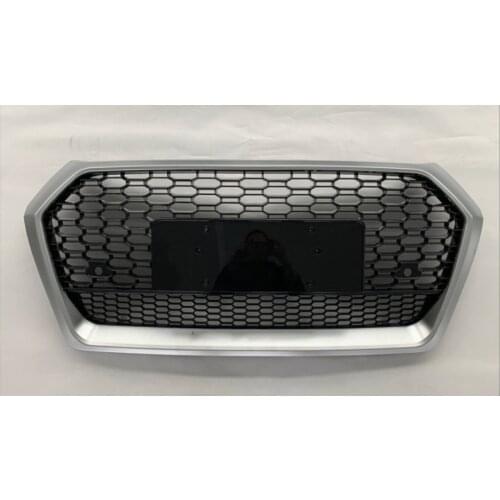 Front Bumper Grille Front Bumper Grill Center Grille Gloss Black for Audi Q5 2018-2020 (Refit for RSQ5 Style) car accessories