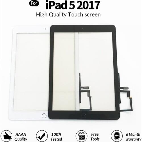 Touch Screen For iPad 5 2017 5th A1822 A1823 Generation Glass Digitizer Panel LCD Outer Display Replacement Front Glass