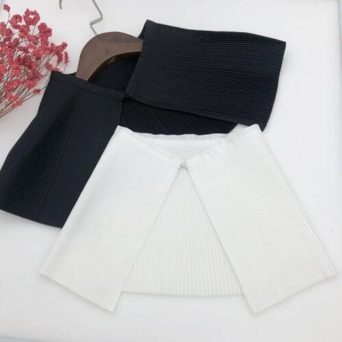 Women Shirt Detachable Collars Shawl Vintage Female Solid Color Fake Collar Shirt Decoration Ladies Dress Tops False Collar