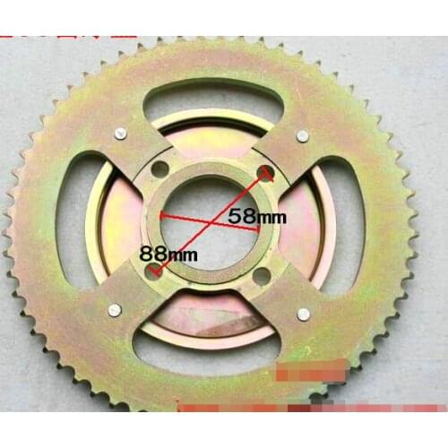 STARPAD For After 428 60 tooth chain plate 60 tooth modification to increase motorcycle sprocket tooth plate