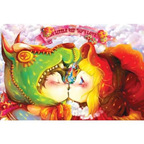 1000 pieces Wooden Puzzles warm Little red riding hood dating sweetheart Creative birthday gift