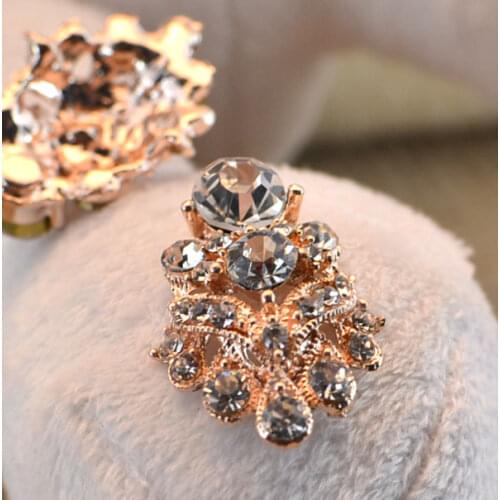 1621612 , 1pcs , 28*18mm ,Alloy Rhinestone Beads costume jewelry accessories material, bow ornament, DIY handmade materials