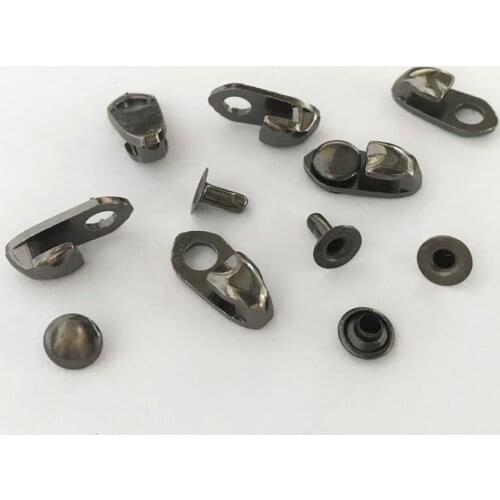 40 Sets Shoes Boot Lace Hooks Buckles With Rivets For Repair/Camp/Hike/Climb