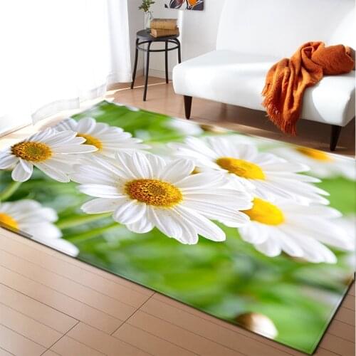 3D daisy printing Big Carpets for Living Room Bedroom Area Rugs Hone Hallway Kitchen Carpet Hotel Corridor Stairs Anti-skid Mats