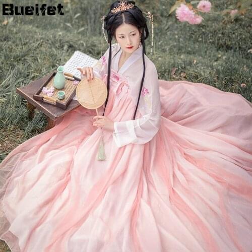 Fairy Hanfu Costume for Women Chinese Traditional Dress Ancient Hanfu Women Han Dynasty Dance Wear Lady Prince Suit Cosplay
