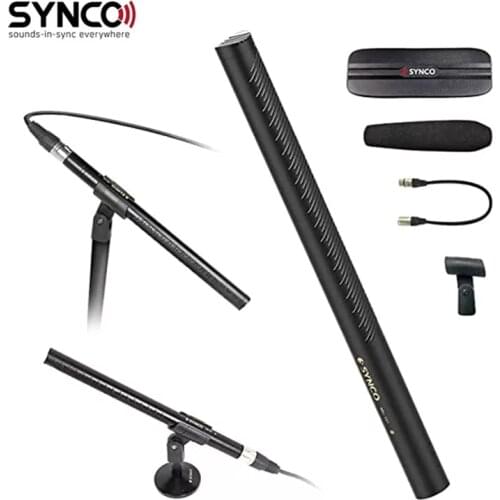 Synco Mic-D2 Shotgun Microphone hypercardioid Mic with XLR Connector Professional Video Audio Recording Mic