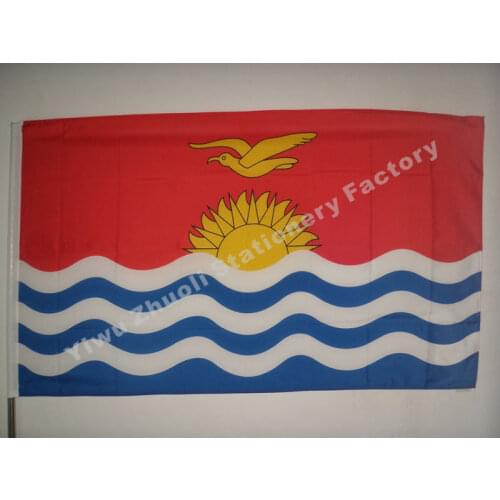 Kiribati Flag 150X90cm (3x5FT) 115g 100D Polyester Double Stitched High Quality Free Shipping