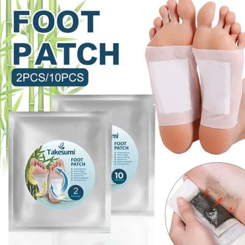 Foot Pads Natural Charcoal Foot Patches Pain Relief Stress Relief Health Care Improve Sleep Foot Adhesive Sheets