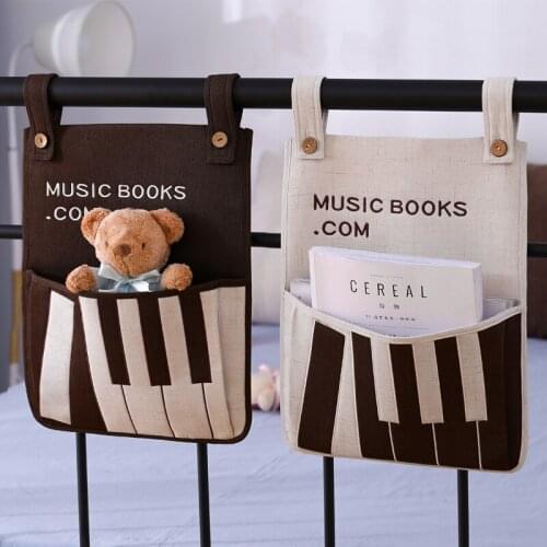 Wall Hanging Storage Bag, Bedside Storage Bags Container for Books Phones Sundries Organizer Wardrobe Organiser