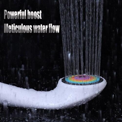 New Colorful Saving Water Pressurized Shower Head Lightweight Handheld Showerhead High Pressure Rain Shower Spray Head