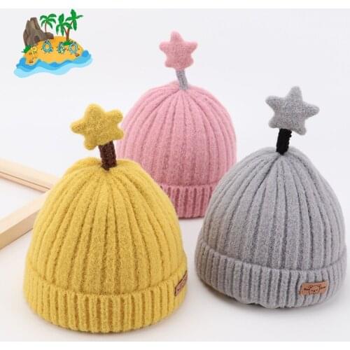 Autumn and winter new baby hat pure cotton baby wool hat 3 months - 2 years old boy and girl Baby Hat