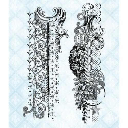 Background Clear Stamp for Scrapbooking Transparent Silicone Rubber DIY Photo Album Decor 0527