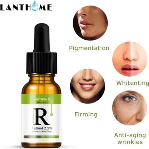 Retinol 2.5% Vitamin C / A Facial Anti Wrinkle Serum Remove Dark Spots Collagen Serum Anti Aging Essence Whitening Face Serum
