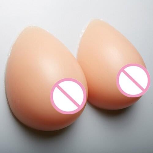 1400g/pair 36 38 40 Mastectomy Good Quality Silicone Crossdresser Soft Silicone Breast Enhancers