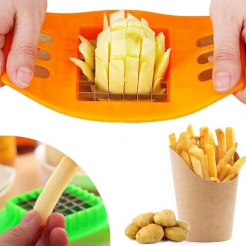 Stainless Steel Potato Slicer Manual French Fry Cutter Slicer Making Tool Potato Cutting Fries Tool Kitchen Accessories Useful