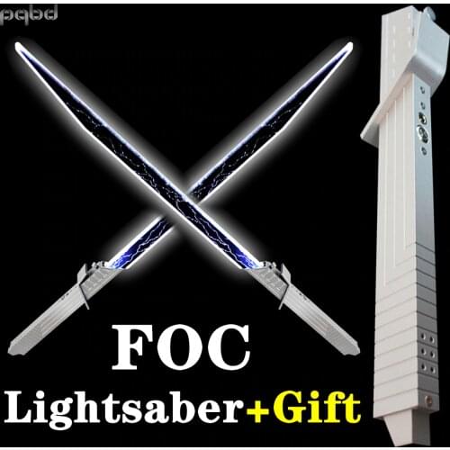 Pqbd Lightsaber FOC Darksaber Tarre Vizsla Luminous Sword Mandalorian Blade Custom Laser Saber Flashlight FX Force Cosplay Gifts