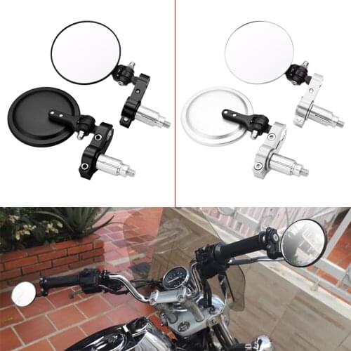 Universal Motorcycle Handle Mirror Aluminum Bar End Rearview Mirrors Accessories For Yamaha Tenere 700 YZF R120 MXT850 Niken GT