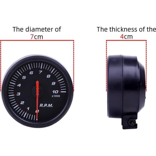 Universal Car 2.5" 60mm Universal Tube Sensor Gauge Vacuum Water Temp Oil Pressure Tachometer Volt Sensor