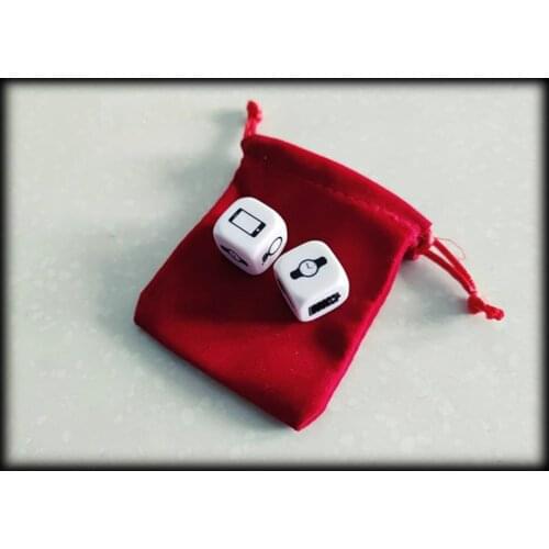 Forcing Dice (Pattern) Mentalism Magic Props Close up Magic Illusions Magic Tricks Fun Magician Stage Puzzle Toys