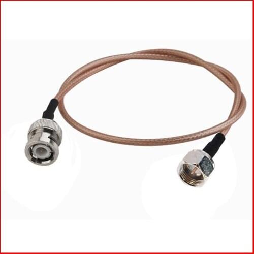 10 pcs 1M RF Extension Cable BNC Plug to F Plug COAXIAL Cable RG316