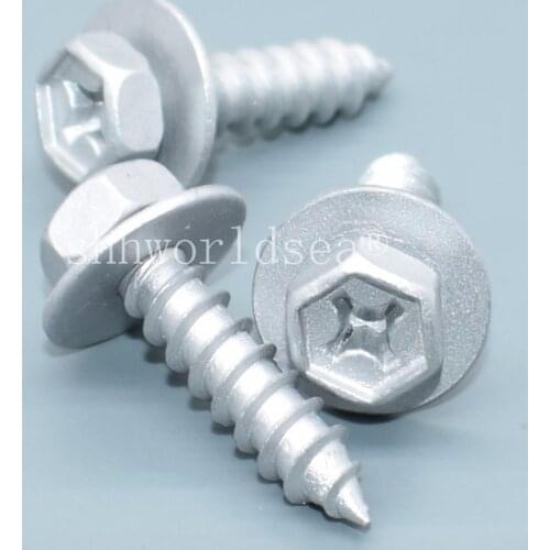 Free Shipping 100PCS Silver plated zinc bolt For Toyota Auto Fastener Clip Car Metal Bolt Automotive Clip And Fastner