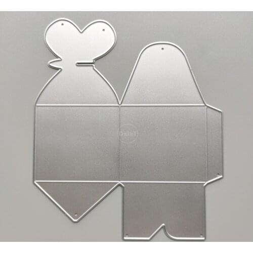2021 Gift Box Metal Cutting Dies DIY Scrapbooking Paper Photo Album Crafts Mould Cards Embossing Mold Stencils for Decor