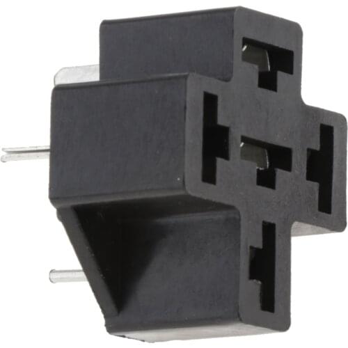 40A 5 Pin Relay Connector Socket with Terminals, Car Truck Vehicle Relay Case Holder Replacement Truck PCB Relay Material Rubber