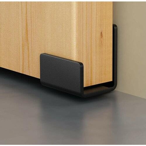 8 in 1 Carbon Steel Adjustable Sliding Floor Guide Accessory For Barn Door Hardware F8S6