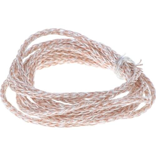 8 Strands 56-Core 7N OCC Copper Wire Upgrade Cable 2m HiFi Stereo DIY For Headphone/Earphone Headset System OCC Upgrade Cable